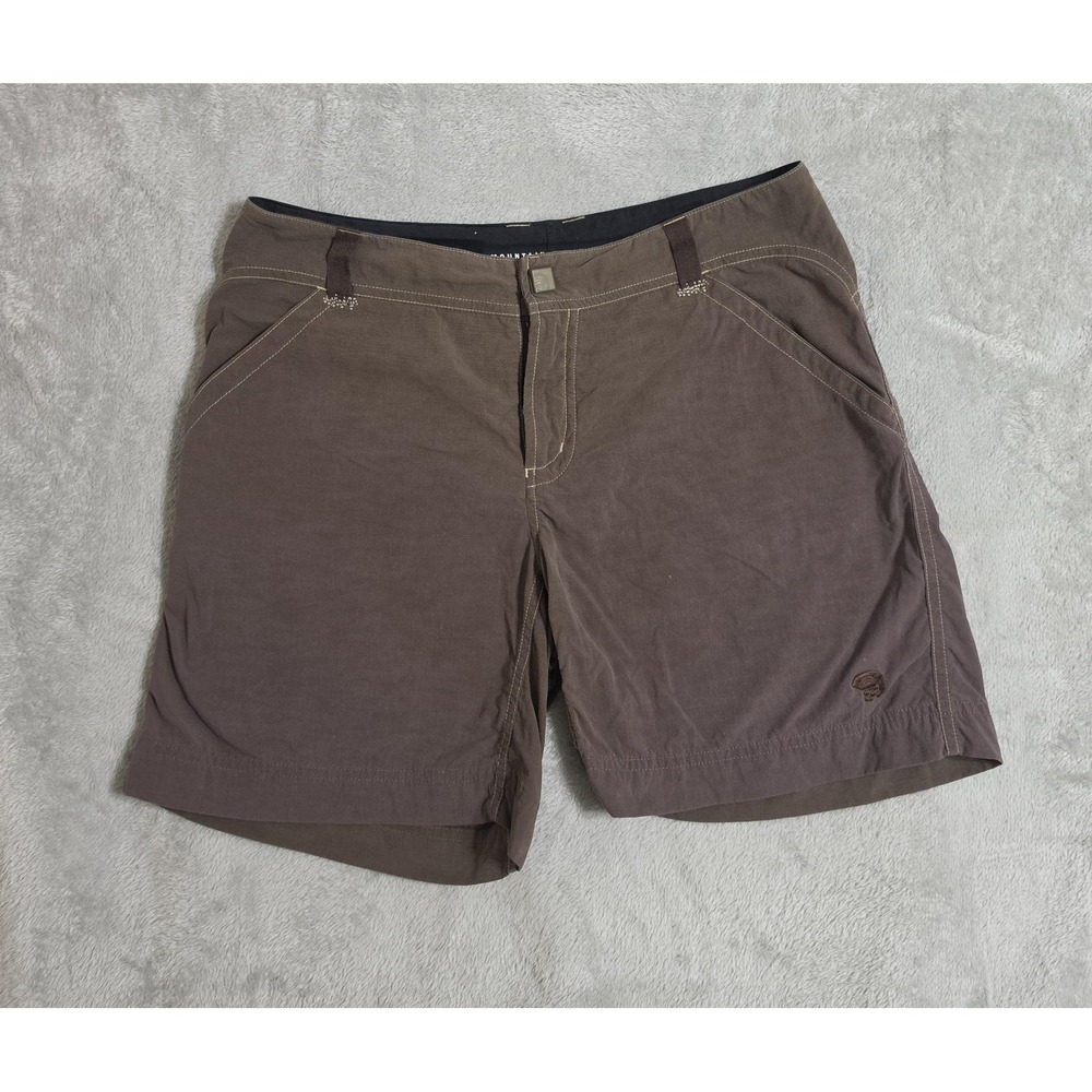 Mountain Hardwear Shorts Womens 8 Brown Nylon Twill Utility Hiking Gorpcore 6in